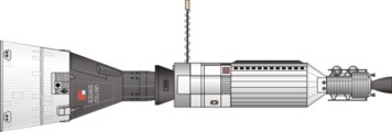 Drawing of Gemini-Agena Spacecraft