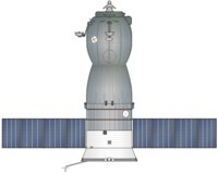 Progress-M Spacecraft Drawing