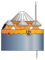 Pioneer Venus multi-probe illustration.