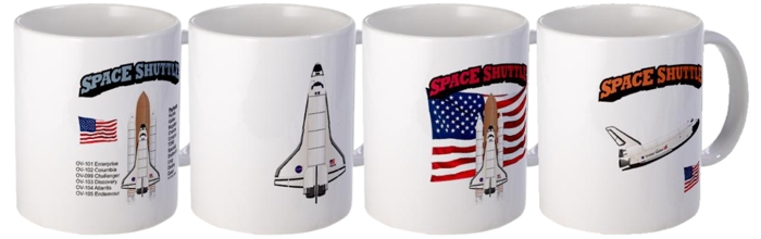 Space Shuttle Mugs.