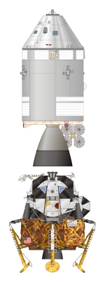 Apollo CSM and LM Illustration