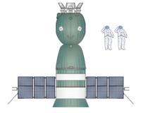 Soyuz ASTP Spacecraft Drawing