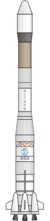 Ariane 1 rocket illustration