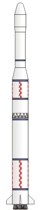 Chinese Long March 3 rocket illustration