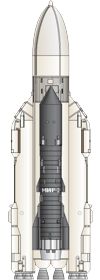 Soviet Energia rocket with Polyus station.