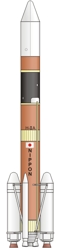 Japanese H2A 2022 Rocket illustration