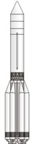 Proton-UR500 rocket illustration