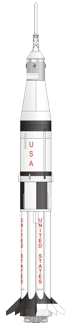 Saturn SA-206 rocket illustration