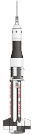 Saturn SA-6 rocket illustration
